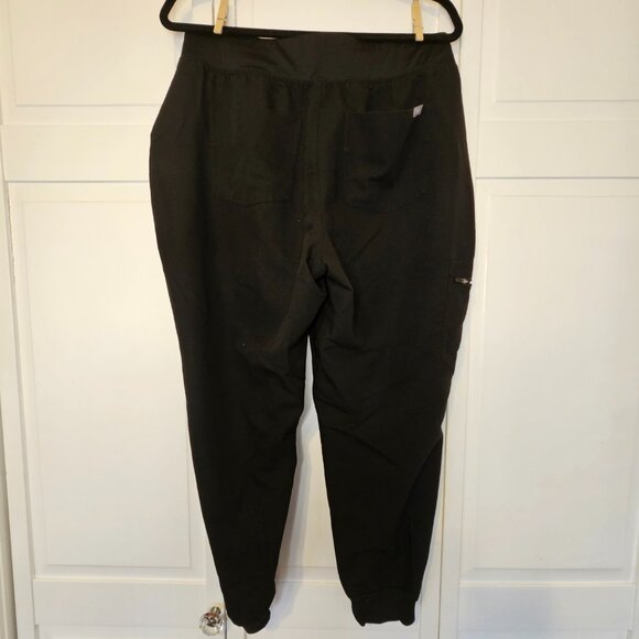 Figs Black Zamora™ High Waisted - Petite Jogger Scrub Pants XL - Black - petite - Picture 6 of 13